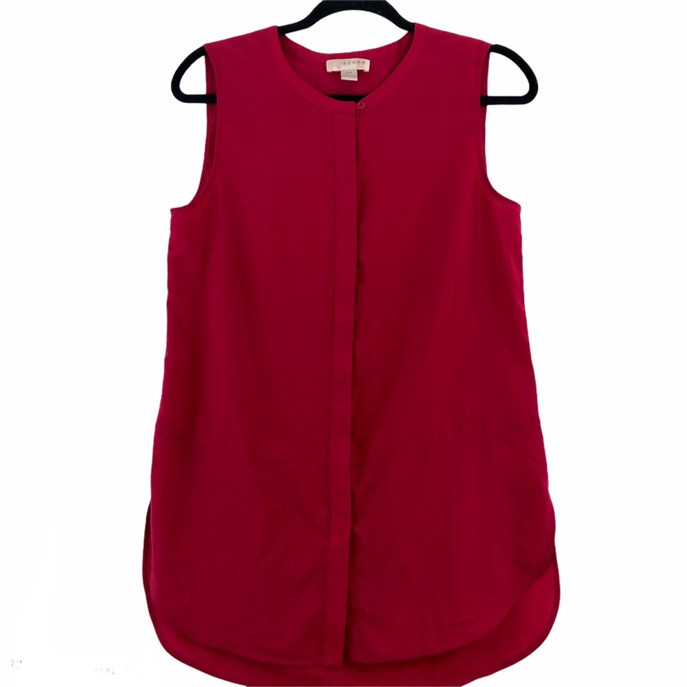 KENAR Pink Lightweight Sleeveless Blouse
